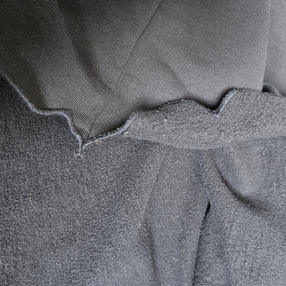 Frame Navy Scallop Crew Neck Sweatshirt Size M - Picture 4 of 10